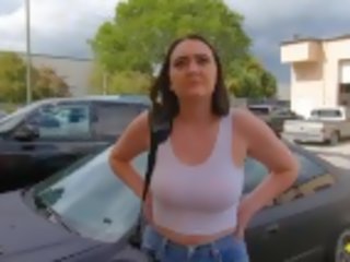 Roadside - Big Tits Teen Fucking The Car Mechanic