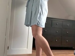 Innocent schoolgirl Banged From Behind While Getting Dressed - She Moans