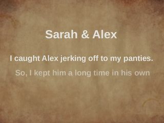 Tease penis in his and with my panties and vibrator(ruined cum) - Sarah&Alex