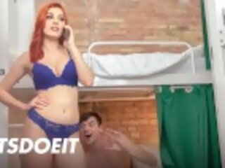 Alluring Redhead Mini Vampp Hands Up The Call To Fuck With BWC Stud - passionate HOSTEL