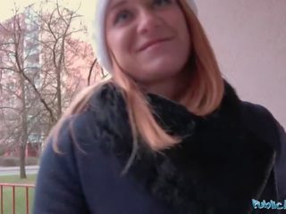 Public Agent Russian Redhead Takes Cash for adult video