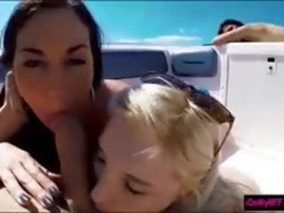 Group Of libidinous Besties Boat Party Turns Into Horny Orgy