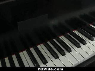 Povlife - swell maly fucked on piano