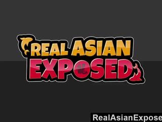 Realasianexposed - smyslný asijské femme fatale bere to nahoru the prdel